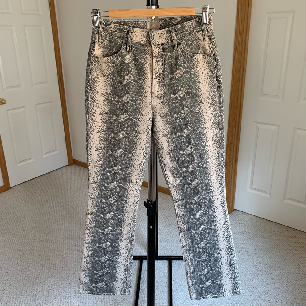 MOTHER The Hustler Flood Jeans Snake 27